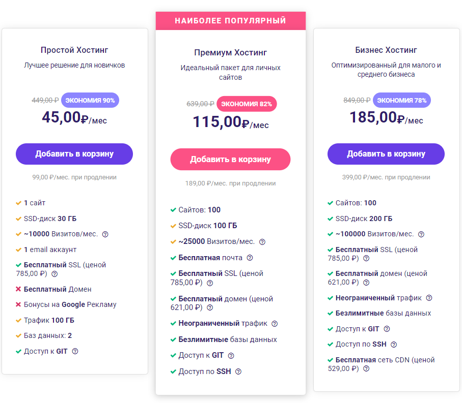 Hostinger общий веб-хостинг